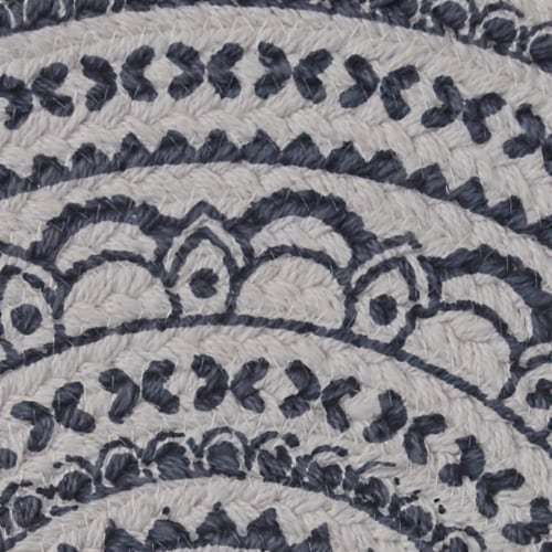 Split P Zuri Medallion Printed Round Placemat Set - Navy Perspective: top