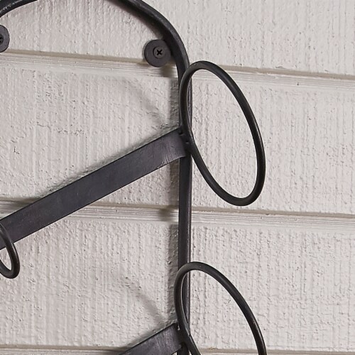 Park Designs Forged Iron Hanging Wine Rack Perspective: top
