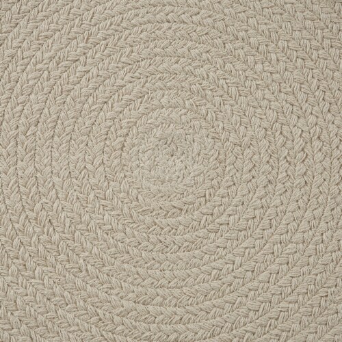 Split P Essex Round Placemat Set - Pebble Perspective: top