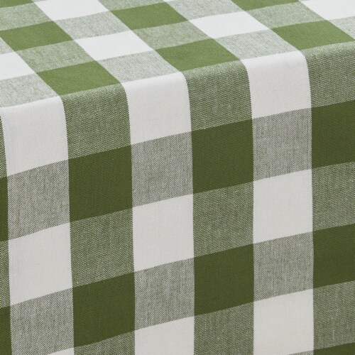 Park Designs Buffalo Check Backed Sage Table Runner 13 x 54 Perspective: top