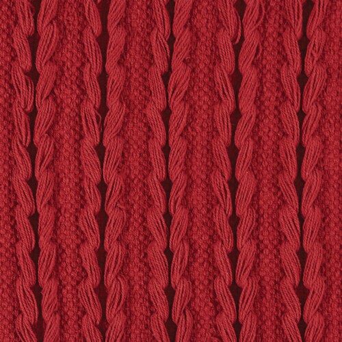 Park Designs Winter Scarf Placemat Set - Red Perspective: top