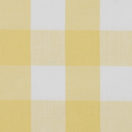 Park Designs Buffalo Check Backed Yellow Placemat - Set of 4 Perspective: top