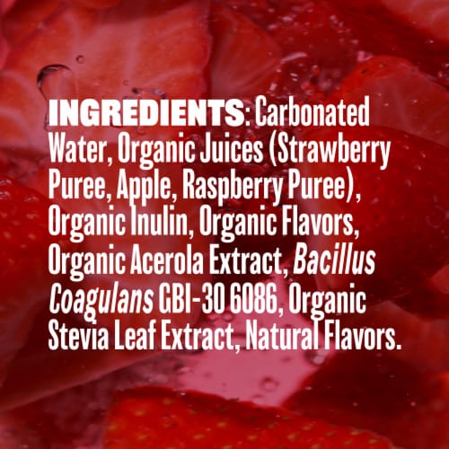 Evolution Fresh® Strawberry Vanilla Organic Real Fruit Soda Perspective: top
