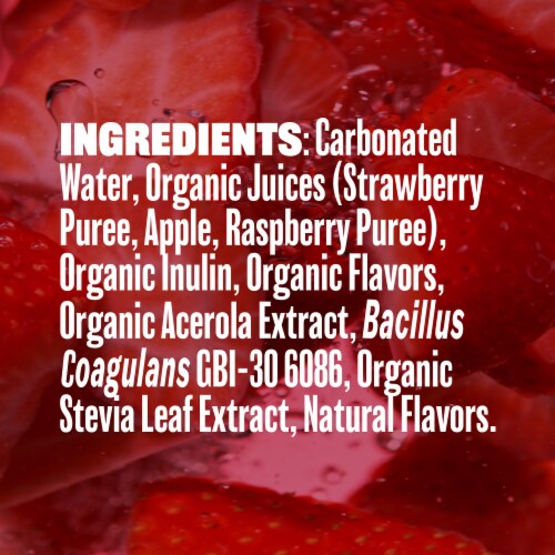 Evolution Fresh® Strawberry Vanilla Organic Real Fruit Soda Perspective: top