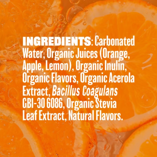 Evolution Fresh® Orange Squeeze Organic Real Fruit Soda Perspective: top
