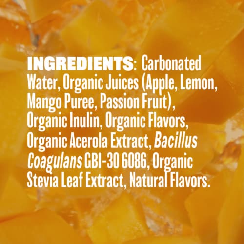 Evolution Fresh® Tropical Mango Organic Real Fruit Soda Perspective: top