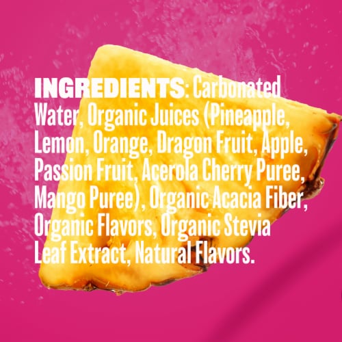 Evolution Fresh® Pineapple Dragon Fruit Organic Real Fruit Soda Perspective: top
