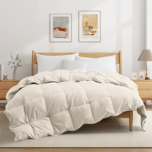Lightweight White Goose Down Comforter Twin Full Queen King California King Blue Twin twin King Soopers