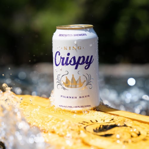 Deschutes Brewery® King Crispy Pilsner Craft Beer Perspective: top