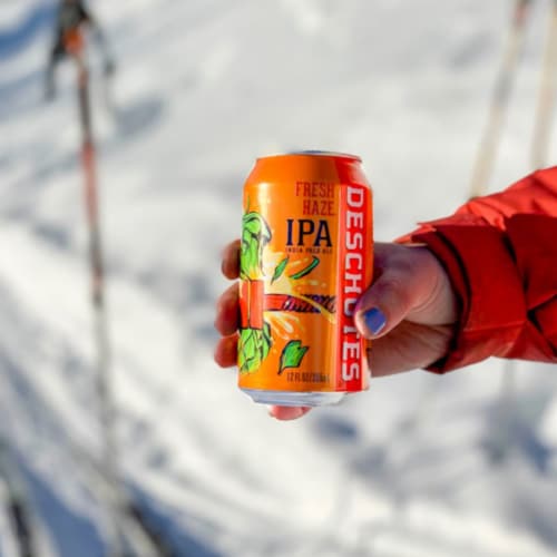 Deschutes Brewery® Fresh Haze IPA Craft Beer Perspective: top