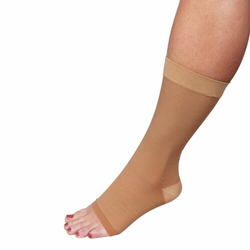 Sportaid Beige Ankle Support Medium Pull-On for the Foot SA1406 MED Perspective: top