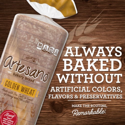 Alfaro's® Artesano™ Golden Wheat Bread Perspective: top