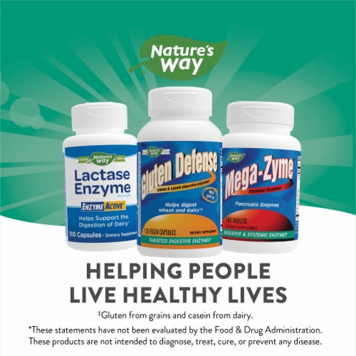 Nature's Way Gluten Defense™ Digestive Enzymes Dietary Supplement Perspective: top
