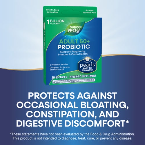 Enzymatic Therapy Probiotic Pearls® Adult 50+ Softgels Perspective: top