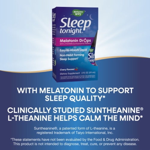 Nature's Way Sleep Tonight™ Cherry Melatonin Drops Perspective: top