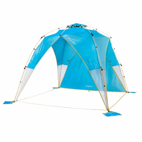 Lightspeed Outdoor Tall Canopy Sun Shelter Tent with Shade Wall, Horizon Blue, 1 Piece - Harris Teeter Lightspeed Outdoor Tall Canopy Sun Shelter Tent with Shade Wall, Horizon Blue, 1 Piece - Harris Teeter