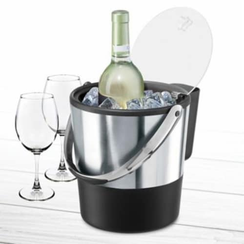 Oggi™ Ice Bucket with Flip Top Lid Perspective: top