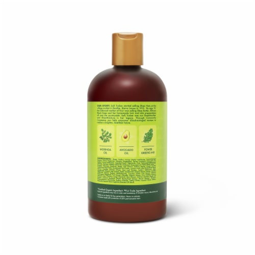 SheaMoisture® Sulfate-Free Power Greens Moringa & Avocado Shampoo for Curly Hair Perspective: top