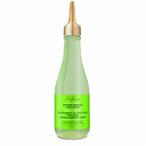 Shea Moisture Moringa & Avocado Power Greens Hair Tea Rinse Perspective: top