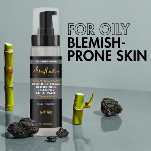 SheaMoisture African Black Bamboo Charcoal Facial Wash Perspective: top