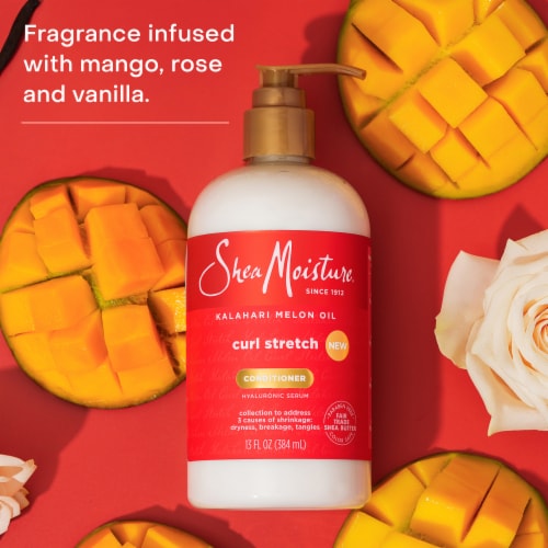 SheaMoisture Curl Stretch Conditioner Kalahari Melon Oil Infused with Hyaluronic Serum Perspective: top