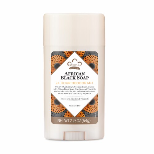 Nubian Heritage African Black Soap Aluminum Free Deodorant Perspective: top