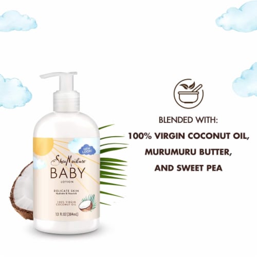 SheaMoisture 100% Virgin Coconut Oil Baby Lotion Perspective: top