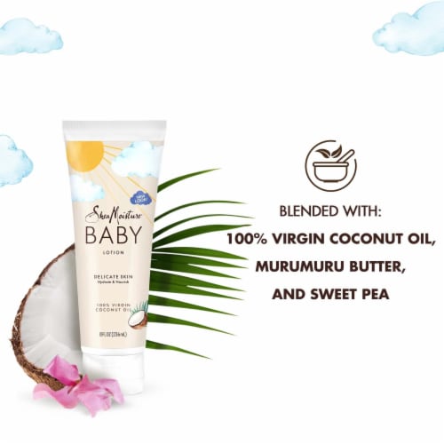 SheaMoisture 100% Virgin Coconut Oil Baby Lotion Perspective: top