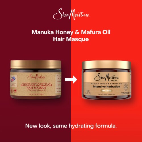SheaMoisture Manuka Honey & Mafura Oil Intensive Hydration Hair Masque Perspective: top