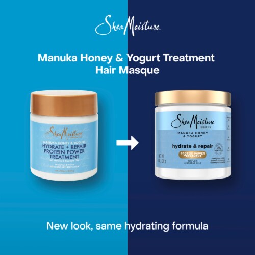SheaMoisture Hair Masque Treatment for Extremely Dry Hair Manuka Honey and Yogurt Sulfate-Free Perspective: top