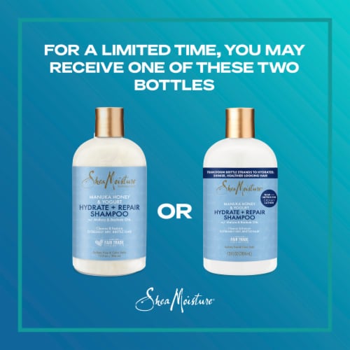 SheaMoisture Hydrate and Repair Shampoo Perspective: top