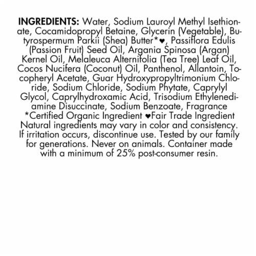 SheaMoisture Maracuja Oil & Shea Butter Beard Wash Perspective: top
