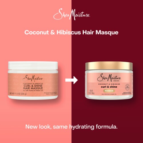 SheaMoisture Coconut & Hibiscus Hair Mask Perspective: top
