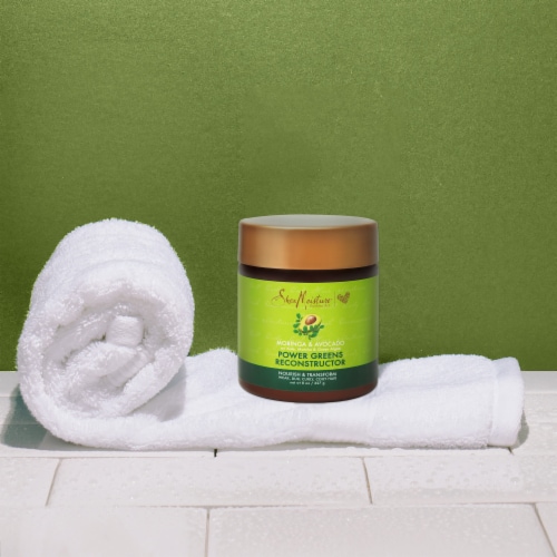 Shea Moisture® Power Greens Moringa & Avocado Reconstructor for Curly Hair Perspective: top