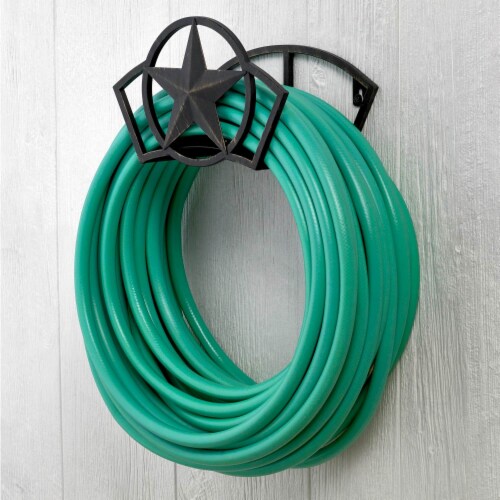 Liberty Garden Decorative Steel Liberty Star Garden Hose Butler Wall Storage Perspective: top