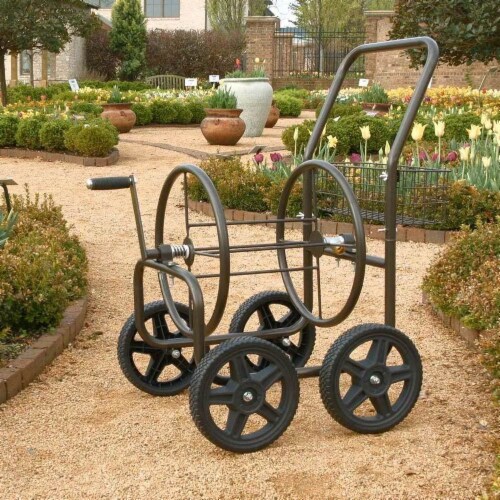Liberty Garden Products 4 Wheel Residential Hose Reel Cart Holds Up to 250 Feet Perspective: top