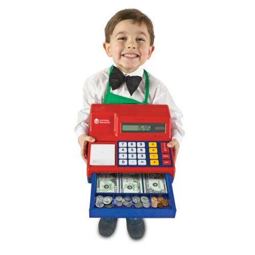 Learning Resources® Pretend & Play Calculator Cash Register Perspective: top