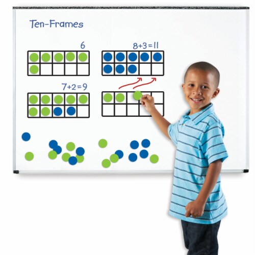 Learning Resources® Giant Magnetic Ten-Frame Set Perspective: top