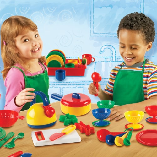 Learning Resources Pretend Play Kitchen Set 76 pc Foods Co