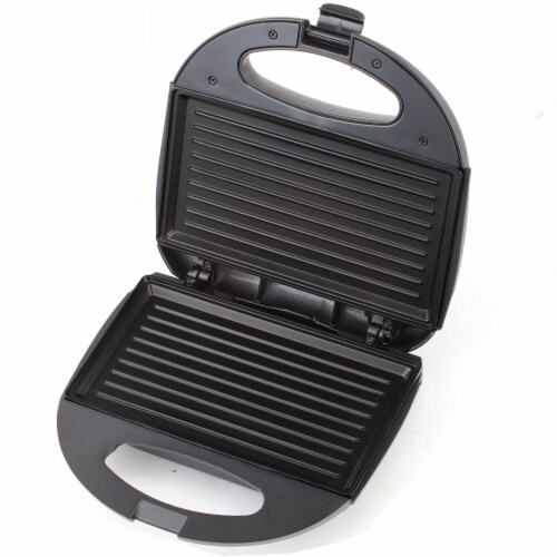 Continental 2Serve Indoor Contact Grill and Sandwich Maker, Black, 2