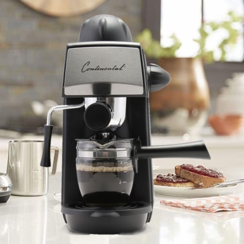 Continental 4 Cup 4-Bar Espresso Maker Black, 4 Cup - Fred Meyer