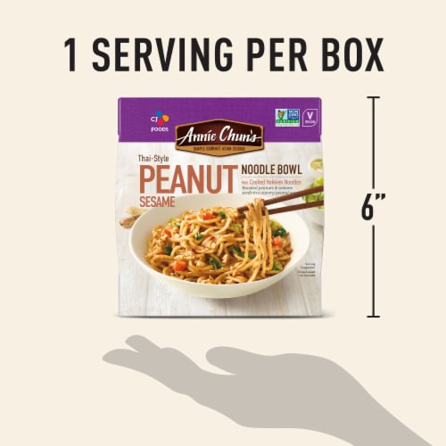 Annie Chun's Thai Style Peanut Sesame Noodle Bowl Perspective: top