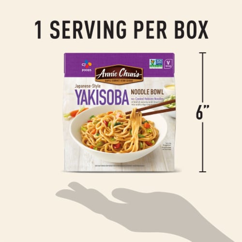 Annie Chun's Japanese Style Yakisoba Noodle Bowl Perspective: top