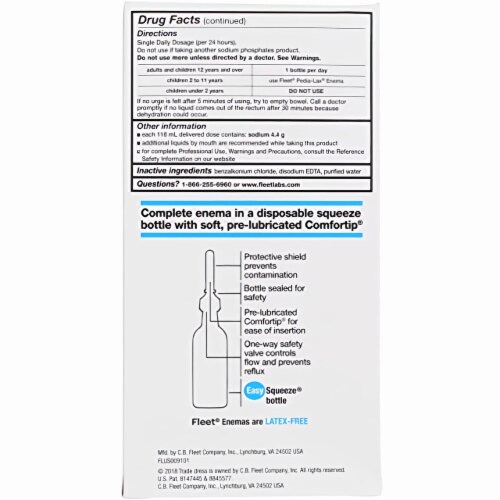 Fleet Adult Saline Enema 4.5 fl oz (Pack of 20) Perspective: top