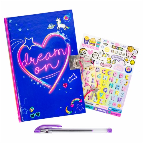 Wrapables Cute Notebook Gel Pen Set, Diary Journal Gift Set, Cat, 1 - Kroger