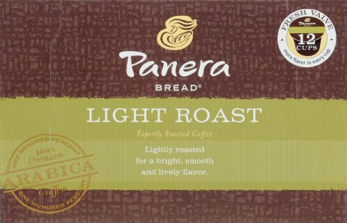 Panera Light Roast Single Serve Coffee Cups Perspective: top