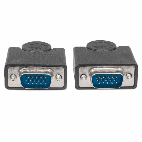 Manhattan 6 ft. Monitor Cable Black ICI311731 Perspective: top