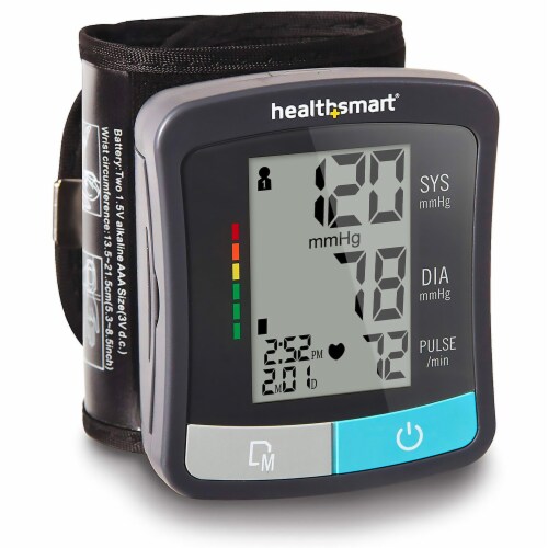 MABIS One Size Fits Most Cuff Wrist Home Automatic Digital Blood Pressure Monitor Perspective: top