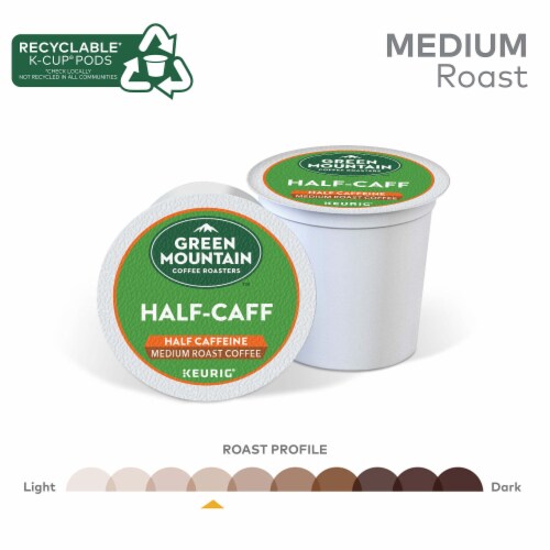 Green Mountain Coffee Half Caff K Cup Pods Medium Roast 48 Count 48 Count Smith s Food and Drug