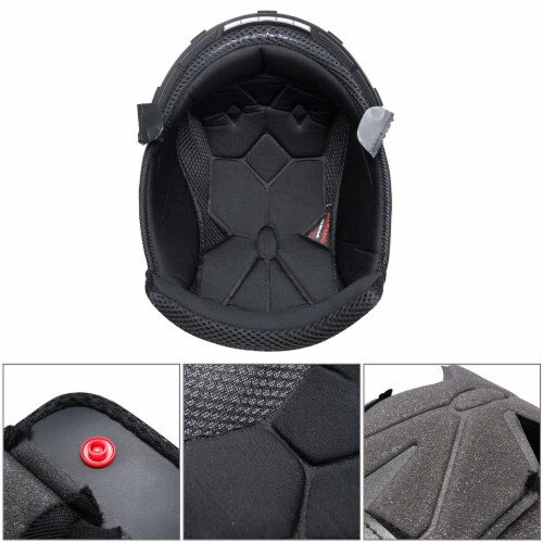 AHR Replacement Top Liner and Cheek Pads Kit for Run-F Size M Perspective: top